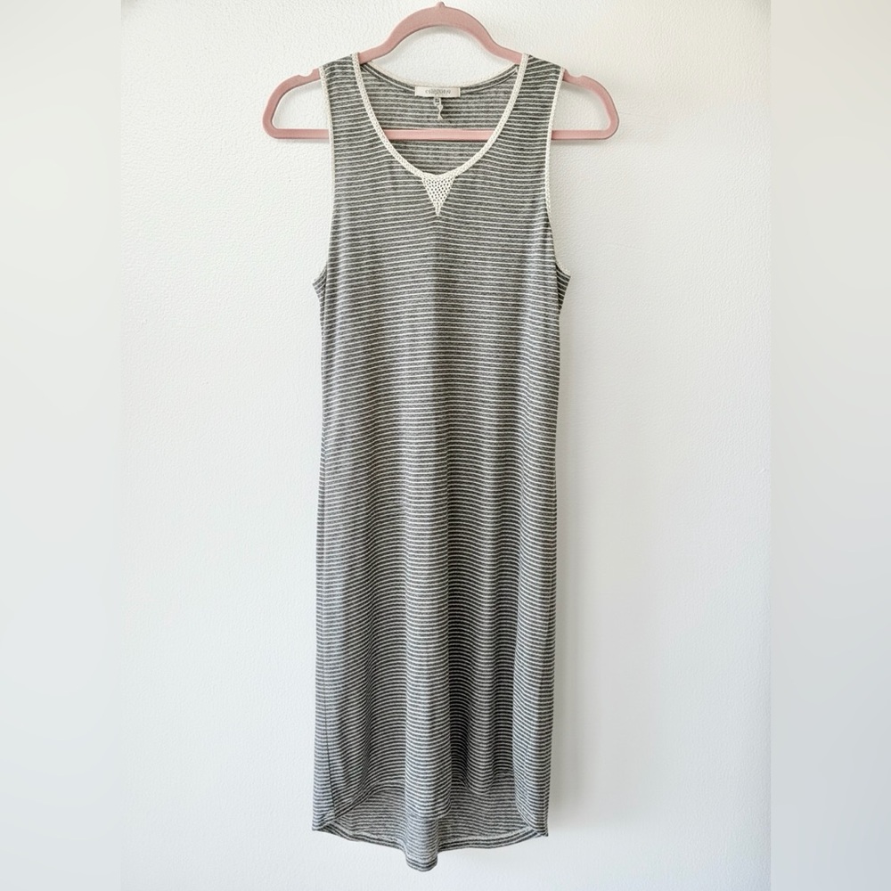Scotch & Soda Striped Sleeveless Chemise Dress Black White Size 2